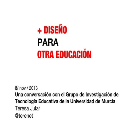 Mas diseño para otra educación