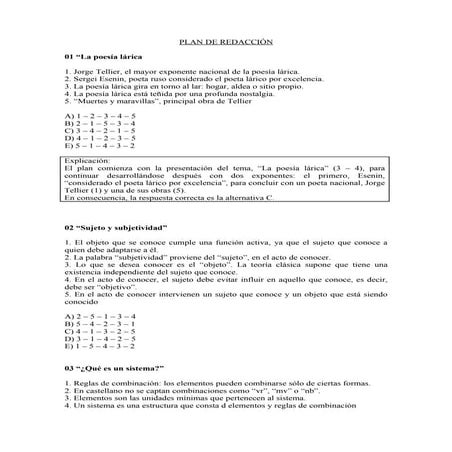 Ejercicios de redacción | DOCX