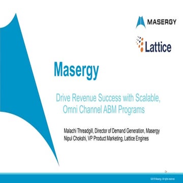 Drive Revenue Success with Scalable, Omni-Channel ABM Programs - Masergy x La...