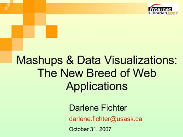 Mashups & Data Visualizations: The New Breed of Web Applications