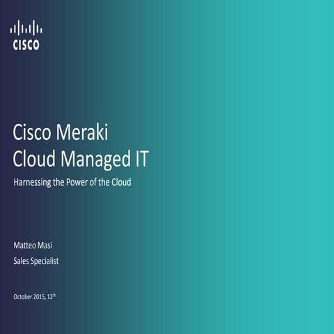 È l'ora del Cloud Managed IT