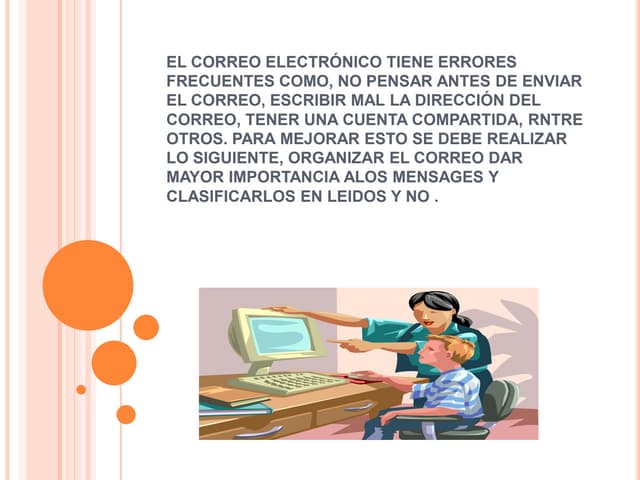 Mas informacion del correo elect