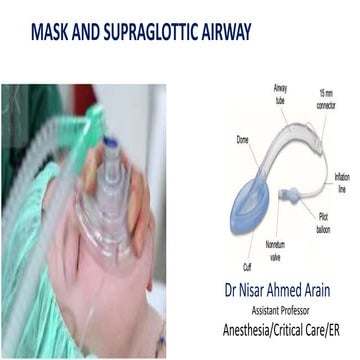 #Mask and supraglotic airway