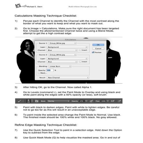 A method to mask out a subject from a background