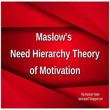 Maslow's need hierarchy theory of motivation.pdf