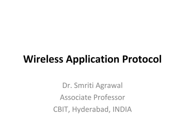 wireless application protocol 