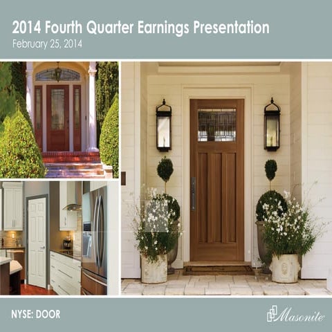 Masonite q4 2014 earnings call presentation final final