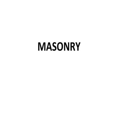 Masonry