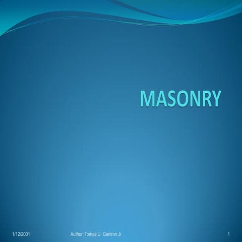 Masonry