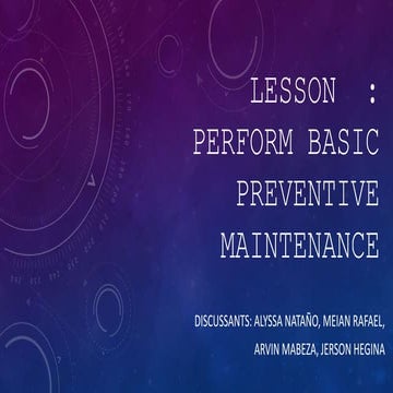 Masonry: Tools and Preventive Maintenance