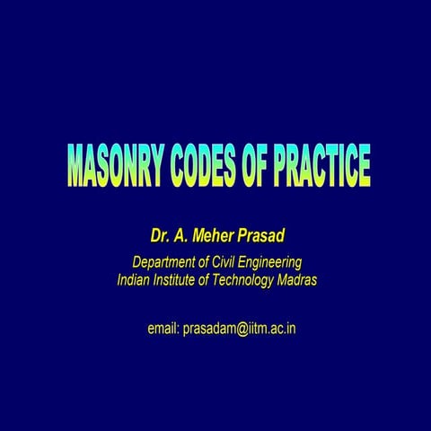 Masonry Code Of Practice   Amp