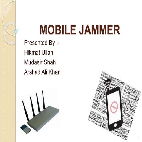 MOBILE SIGNAL JAMMER