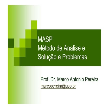 MASP - Método de Análise e Solução de Problemas | PDF
