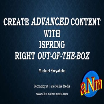 Create Advanced Content with iSpring Right Out-of-the-Box