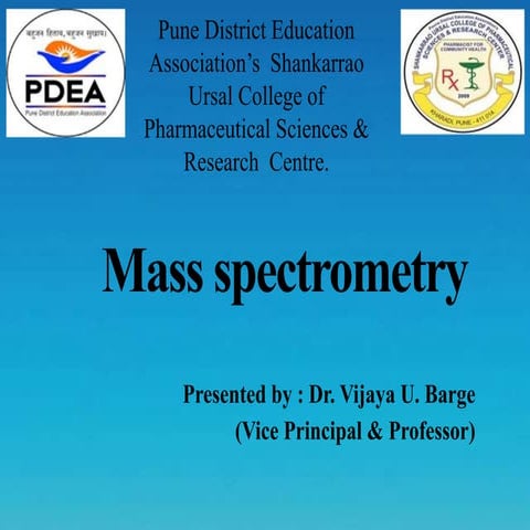 Mass.pptx instrumentation, principle, theory