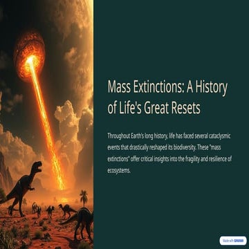 Mass Extinctions and Human Activity.pptx
