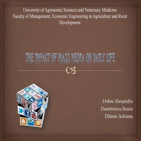 Mass media (proiect la Limba engleză)