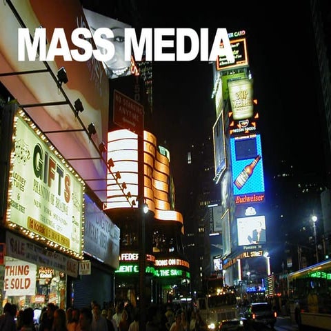 Mass Media vs. User-Generated Content