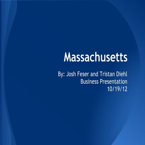 Massachusetts presentation