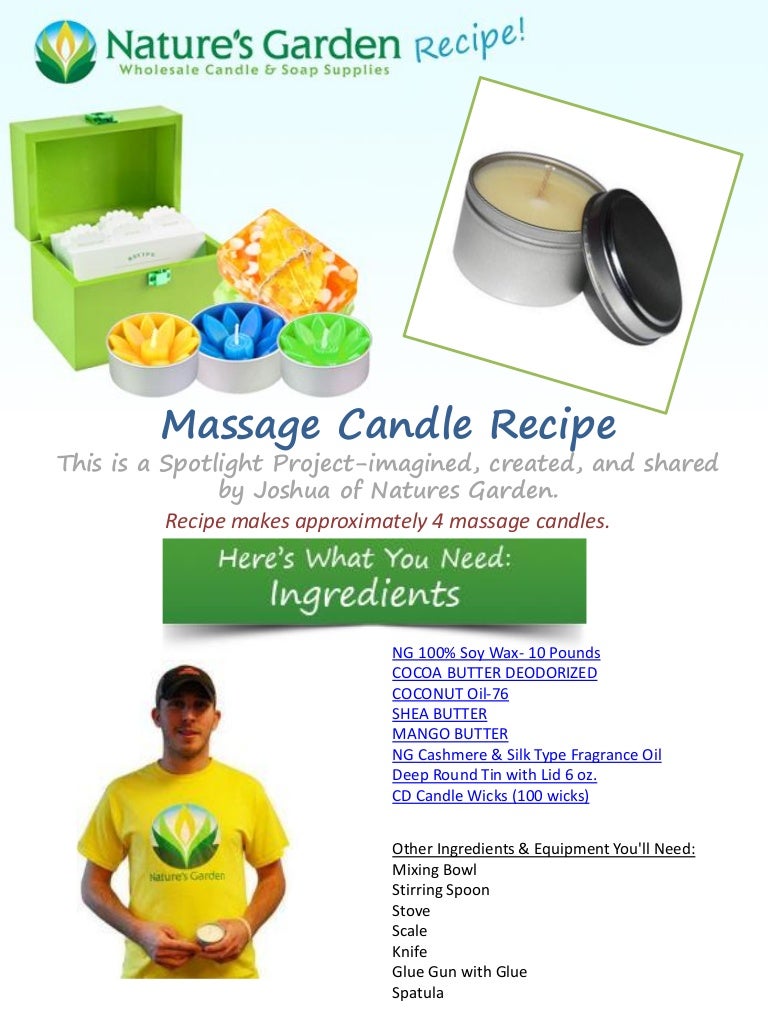 Massage candle