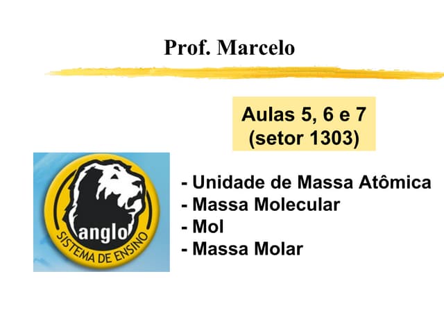 Massas Atômicas e Moleculares