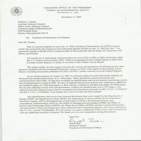 EPA CAA Follow Up Response Letter to FOIA | PDF