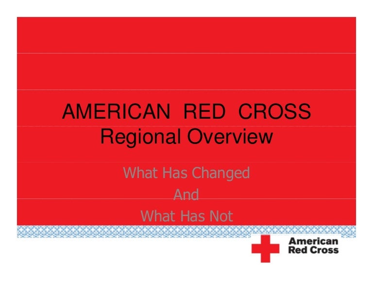 American Red Cross Program Overview