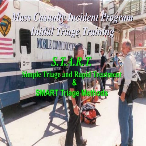 Mass casualty incident program   s.t.a.r.t.