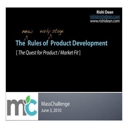 The New Rules Of Early Stage Product Development