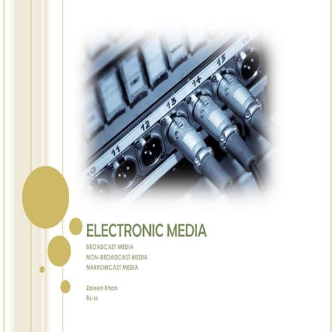 Electronic media communication | PPTX