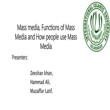 Mass communication