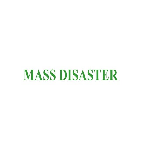 Mass disaster forensic medicine mbbs.pptx