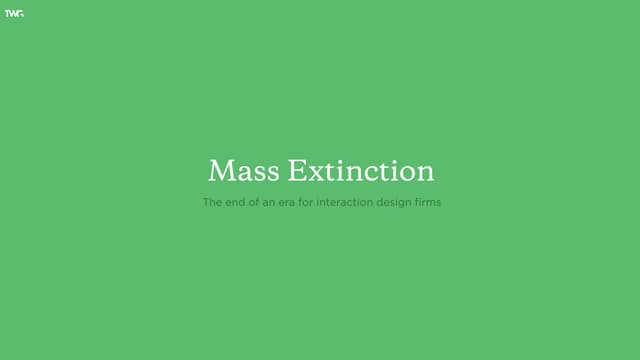 Mass extiniction