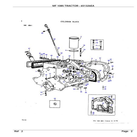 Massey ferguson mf 1085 tractor service parts catalogue manual | PDF
