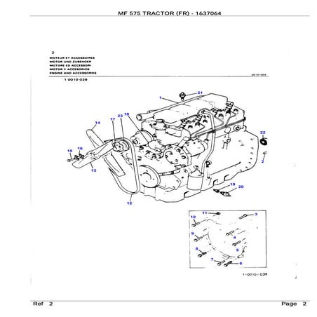 Massey ferguson mf 510 combines (fr) parts catalogue manual | PDF