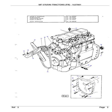 Massey ferguson mf 1155 tractor service parts catalogue manual | PDF