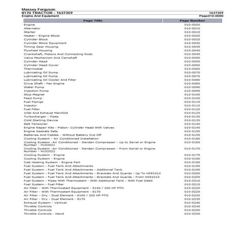 MASSEY FERGUSON PARTS CATALOGUE DOWNLOAD visual data 3