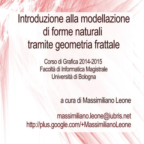 Modellazione tramite geometria frattale