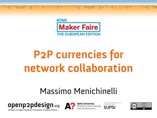 P2P Currencies for network collabor...