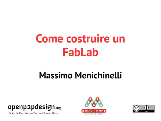 Come costruire un Fab Lab @ Fab Lab...