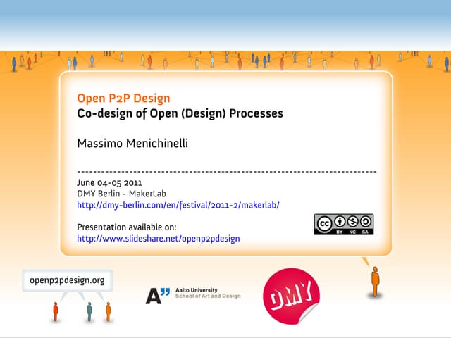 Open P2P Design @ DMY Berlin 2011 - MakerLab