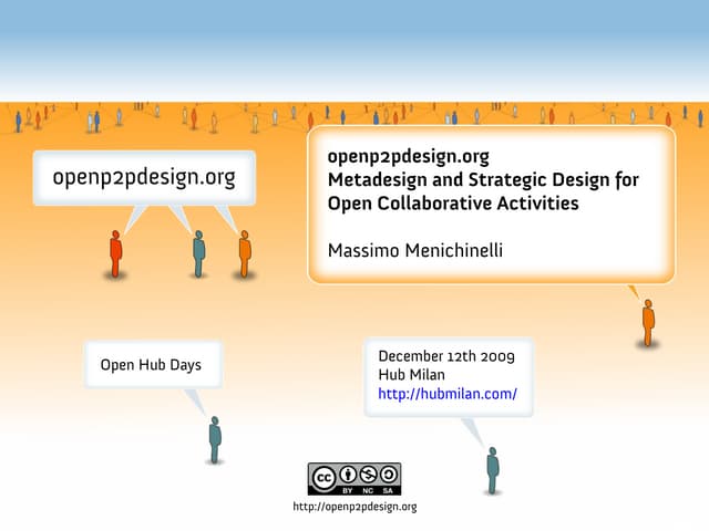 openp2pdesign.org @ Open Hub Days, ...