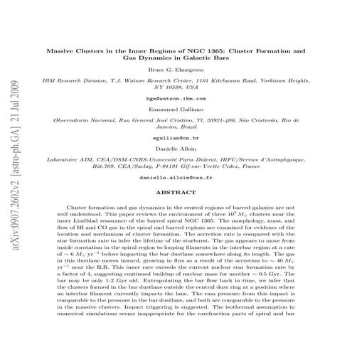 Massive clusters in_the_inner_regions_of_ngc 1365