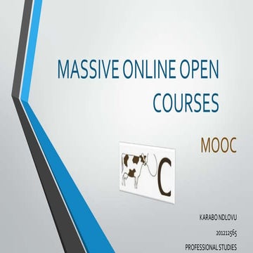 Massive online open courses