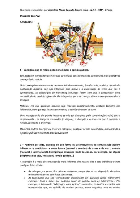 Mass média manipulação