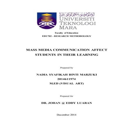 Mass media affect children in their performance 