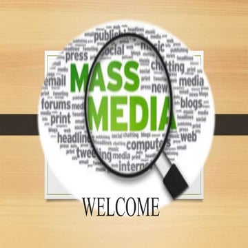 Mass media in education