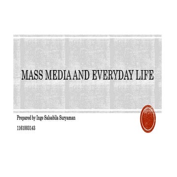 Mass median and everyday life