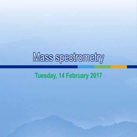 Mass spectrometry