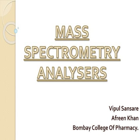 Mass spectrometry